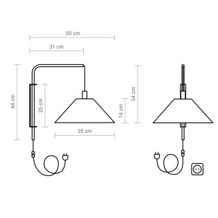 Wall Lamp Clásica Arco