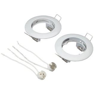 Pack of 2 BASIC downlight fixed white - Wonderlamp
