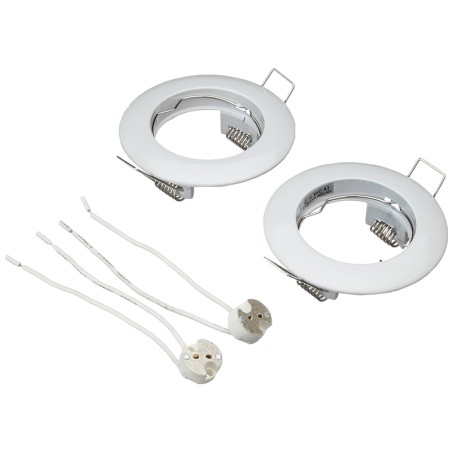 Pack of 2 BASIC downlight fixed white - Wonderlamp