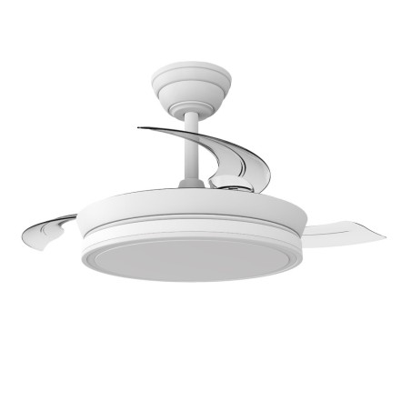 LED fan with retractable blades Night Evo Mini CCT Dim (39W)
