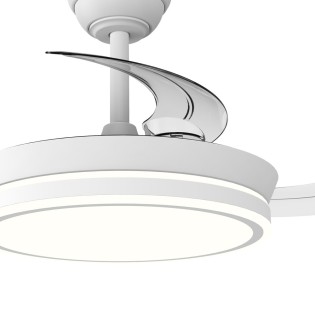 LED fan with retractable blades Night Evo Mini CCT Dim (39W)