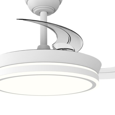 LED fan with retractable blades Night Evo Mini CCT Dim (39W)