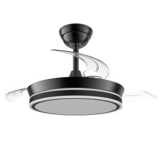 LED fan with retractable blades Night Evo Mini CCT Dim (39W)