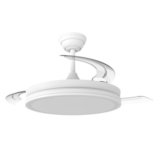 LED fan with retractable blades Night Evo M White CCT Dim (60W)