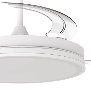 LED fan with retractable blades Night Evo M White CCT Dim (60W)