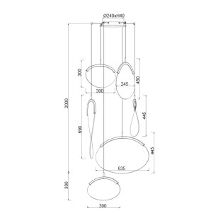 copy of Lámpara colgante LED Cono (10W)