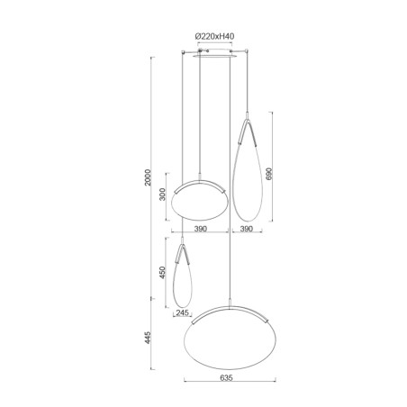 copy of Lámpara colgante LED Cono (10W)