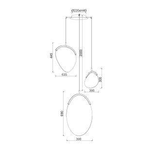copy of Lámpara colgante LED Cono (10W)