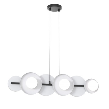 Lámpara colgante Aurevo gris (6 luces)