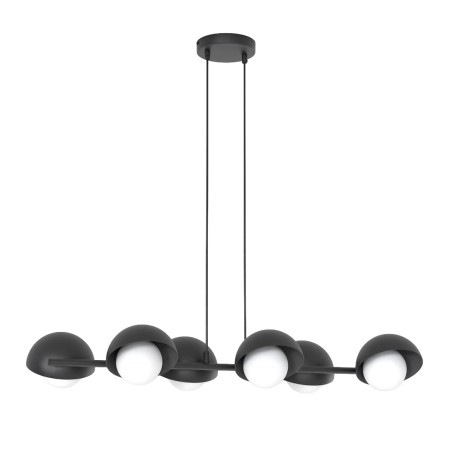Lámpara colgante Nordessa negro (6 luces)
