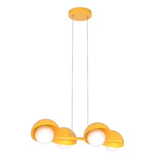 Lámpara colgante Nordessa naranja (4 luces)