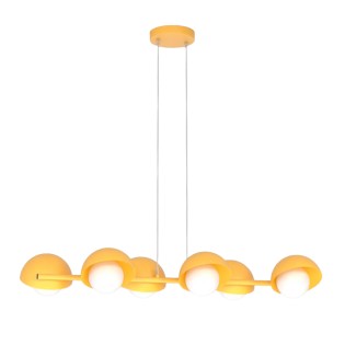 Lámpara colgante Nordessa naranja (6 luces)
