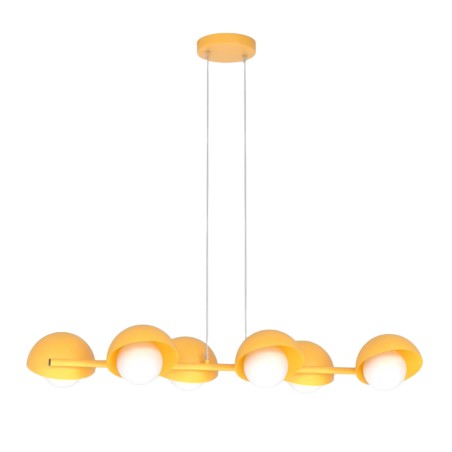 Lámpara colgante Nordessa naranja (6 luces)