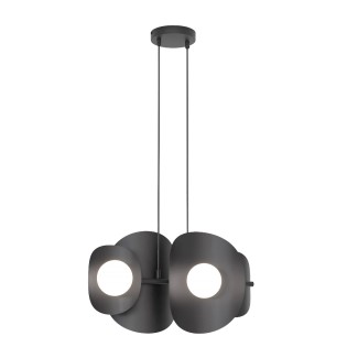 Lámpara colgante Lithora negro (4 luces)