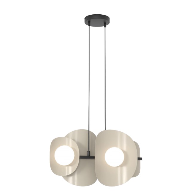 Lámpara colgante Lithora moka (4 luces)