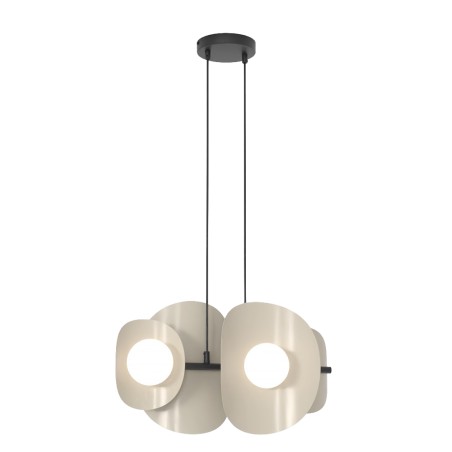 Lámpara colgante Lithora moka (4 luces)