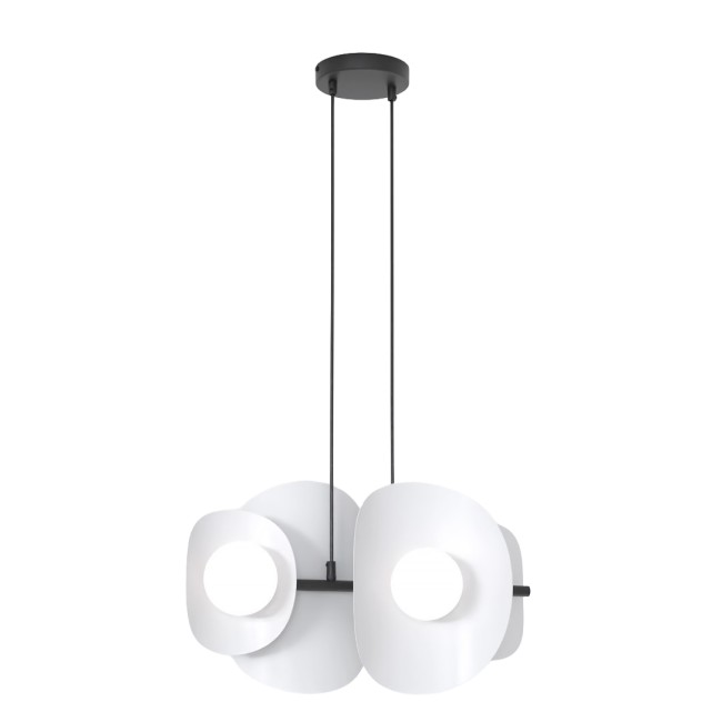 Lámpara colgante Lithora gris (4 luces)