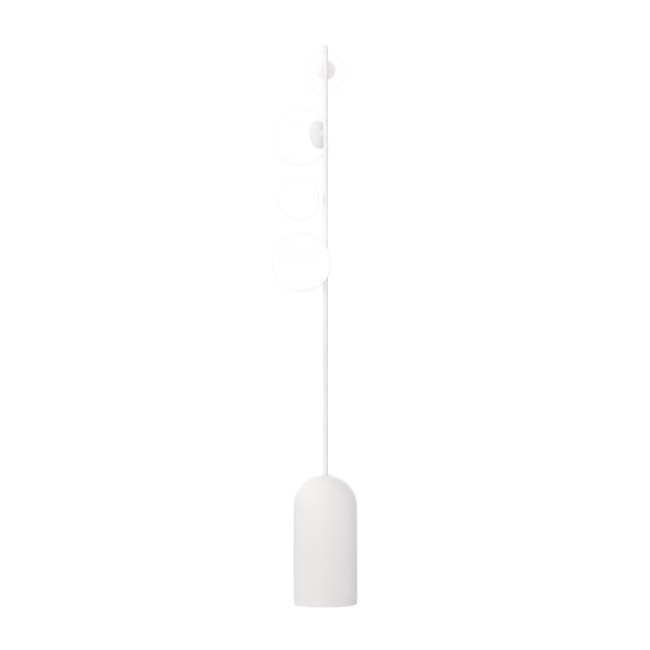 Lámpara de pie Tandem blanco (4 luces)