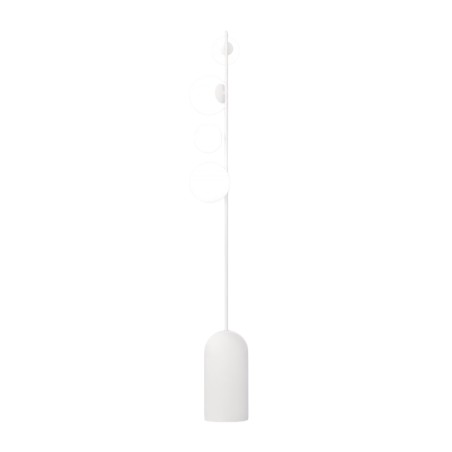 Lámpara de pie Tandem blanco (4 luces)