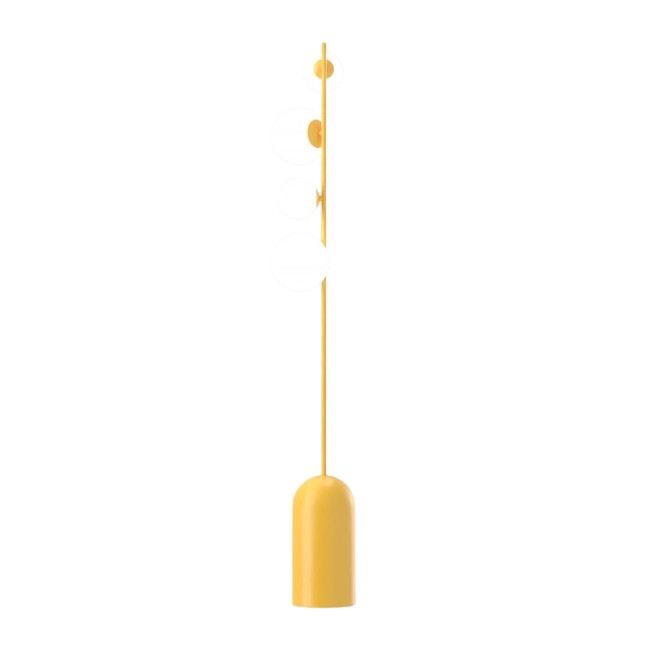 Lámpara de pie Tandem naranja (4 luces)