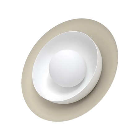 Kumi wall sconce mocha + white
