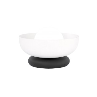 Lámpara de mesa Fenko blanco+negro