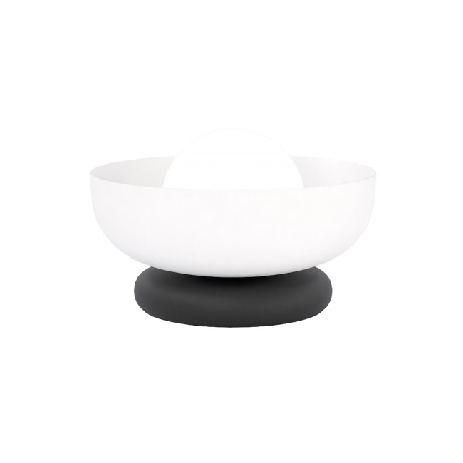 Lámpara de mesa Fenko blanco+negro