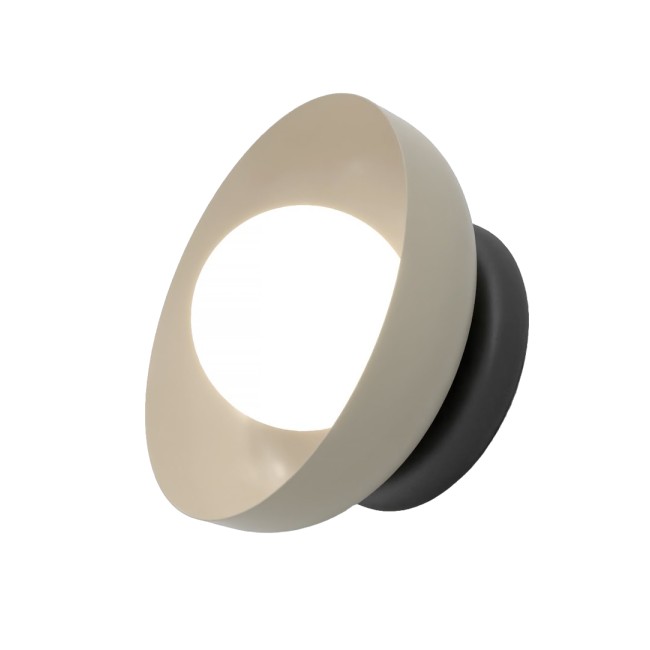 Fenko wall sconce moka+black