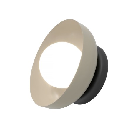 Fenko wall sconce moka+black