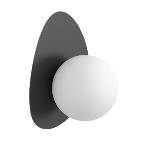 Aplique de pared Neru negro