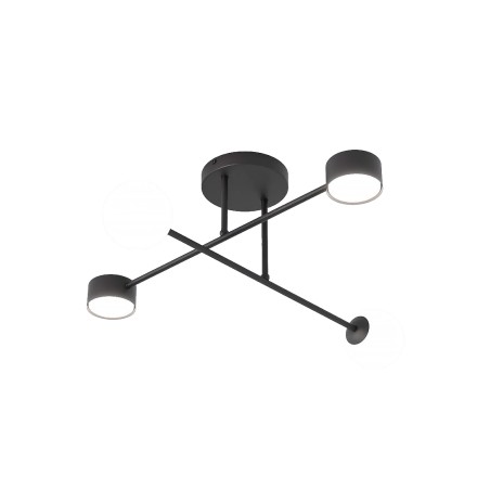 Lámpara de techo Varli negro (4 luces)