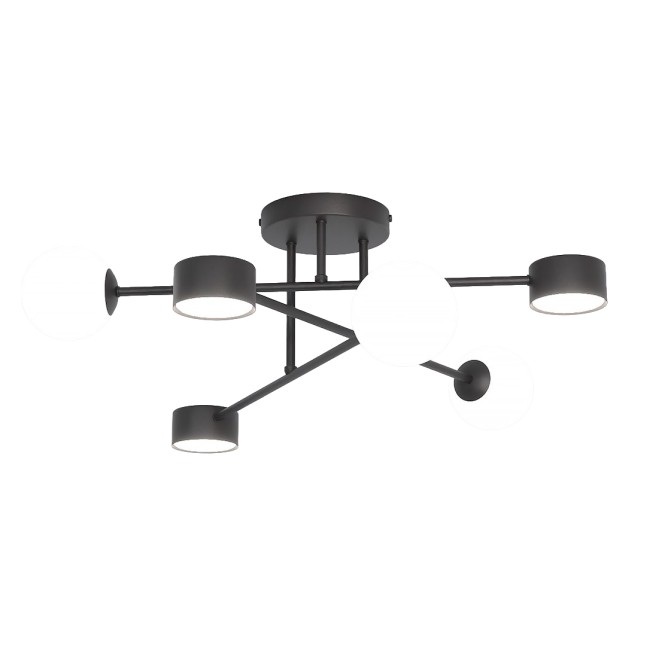 Lámpara de techo Varli negro (6 luces)