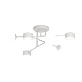 Lámpara de techo Varli gris (6 luces)