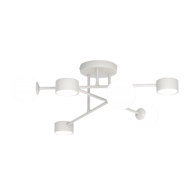 Lámpara de techo Varli gris (6 luces)