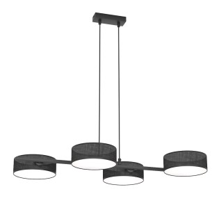 Troma black pendant lamp (4 lights)