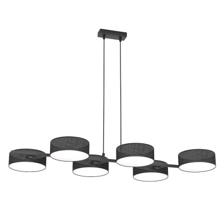 Troma black pendant lamp (6 lights)