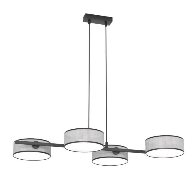 Gray and black Troma hanging lamp (4 lights)