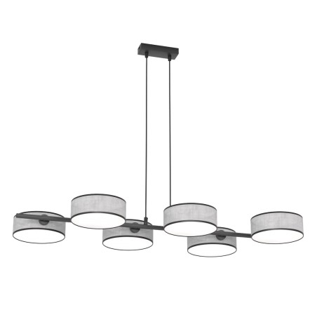 Gray and black Troma hanging lamp (6 lights)