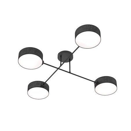 Lorix black ceiling lamp (4 lights)