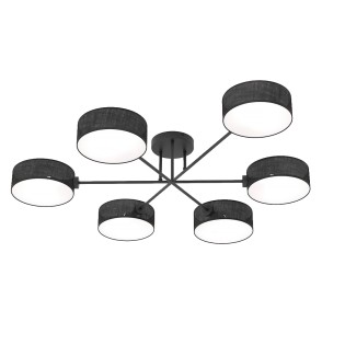 Lorix black ceiling lamp (6 lights)