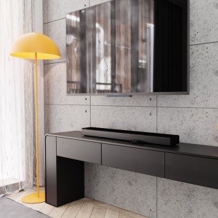 Pryla orange floor lamp