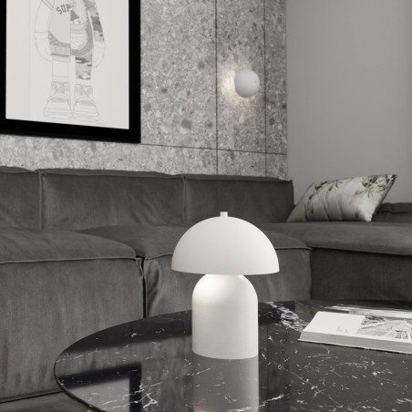 Konvi white table lamp (2 lights)