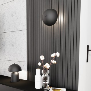 Konvi black wall sconce (2...