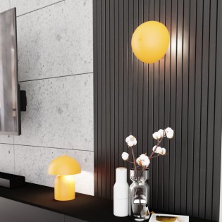 Konvi orange wall sconce (2...