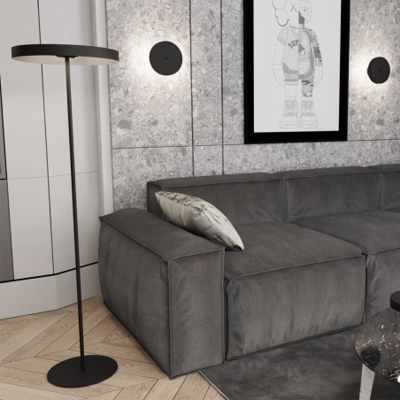 Lámpara de pie Zuko negro (3 luces)