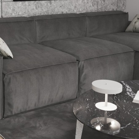 White Zuko table lamp (2 lights)