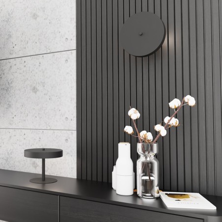 Zuko black table lamp (2 lights)