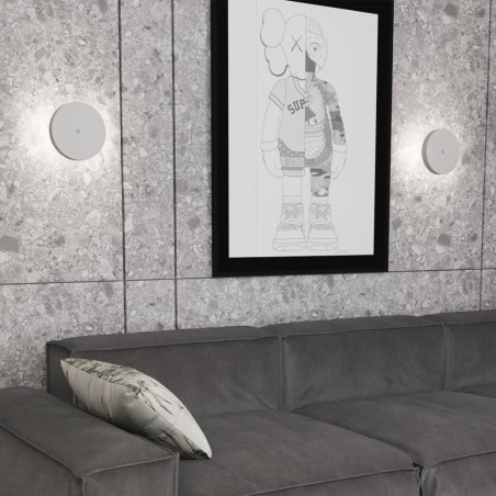 White Zuko wall sconce (2 lights)