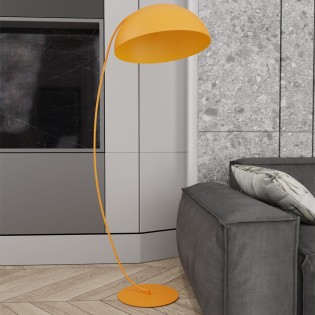 Lynox orange floor lamp
