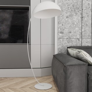 Lynox white floor lamp